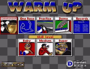 Warm Up_Disk1 screen shot title